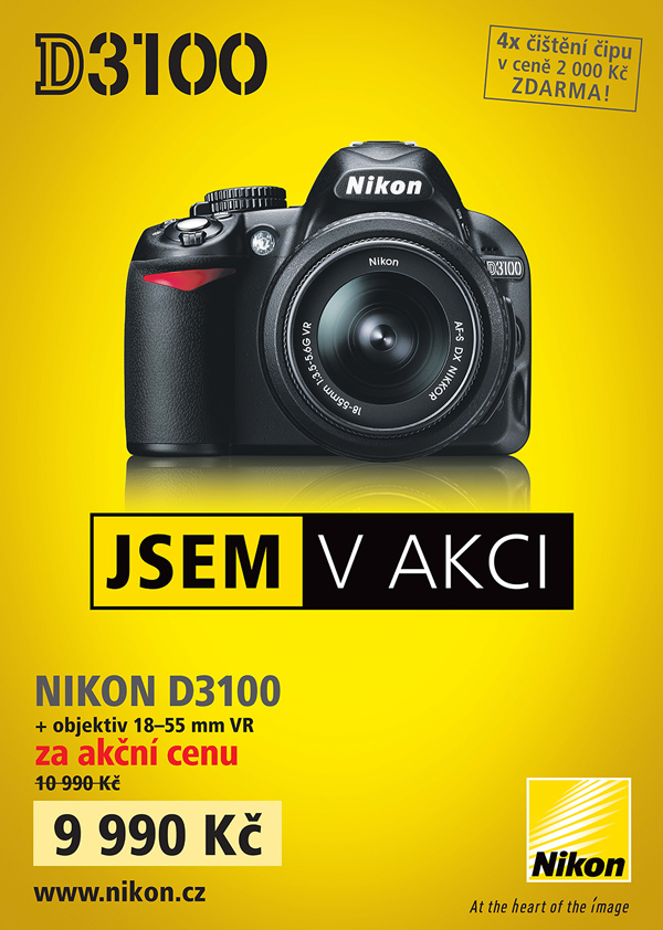 Nikon D3100 v akci